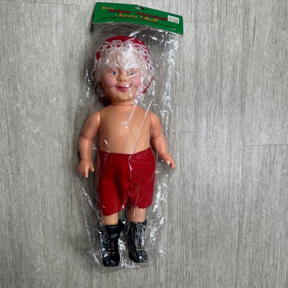 Vintage 1991 Darice Mrs Claus Santa Doll NEW 14" Vinyl Collectible Dolls INC - Picture 1 of 6
